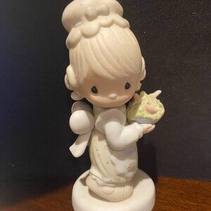 Precious Moments There is a Joy Girl with Basket